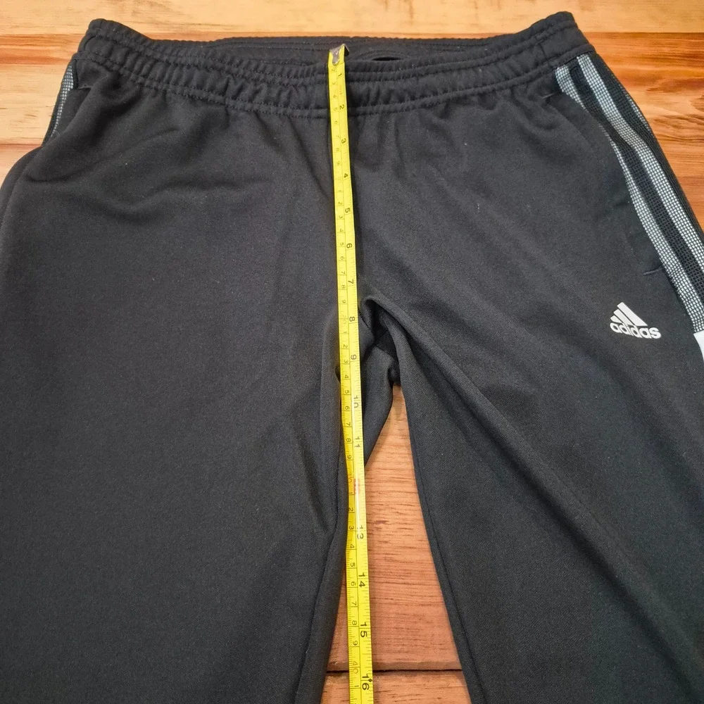 Adidas Tiro Track Pants Mens Medium Black White Stripes AEROREADY Primegreen